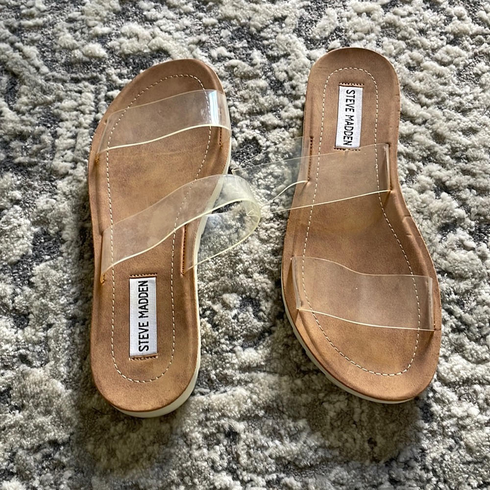 Steve Madden clear sandals